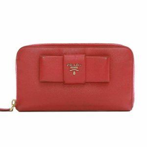 Prada Red Saffiano Leather Crossbody Wallet- Vintage – The